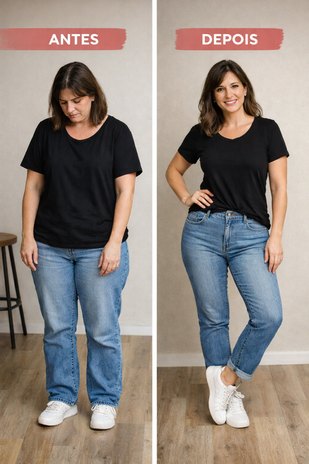 Erro de pose x correção de pose com a mesma roupa